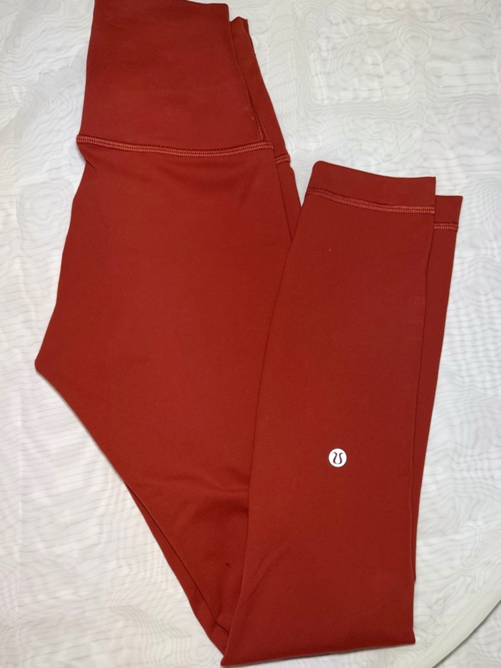 Lululemon High Rise Leggings Size 2 Red Orange Athletic Yoga Pants